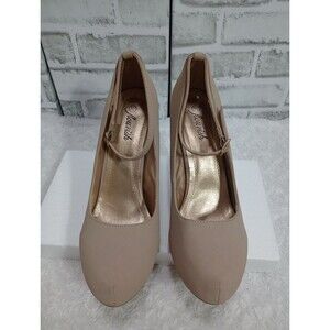Flourish nude Pumps Ankle Strap  Heels Size 10